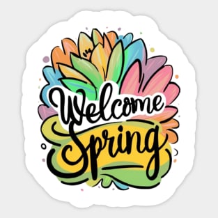 Welcome spring Sticker